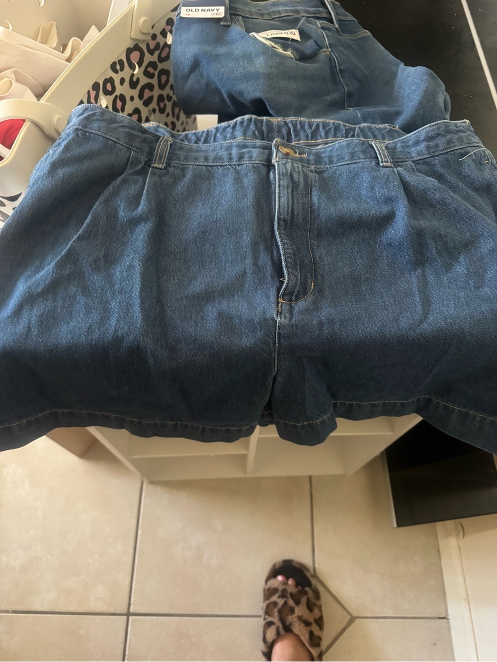 Old Navy Dark Blue Denim Jean Shorts